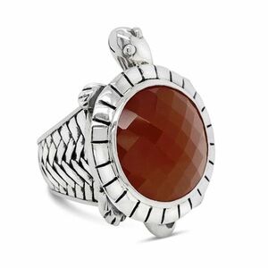 Saint by Sara Jane Sheldon Turtle Ring with Carmelian Stone size 7